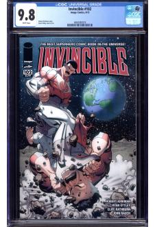 INVINCIBLE #102 CGC 9.8 WHITE PAGES front cover