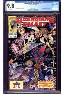 GUARDIANS OF THE GALAXY #1 CGC 9.8 WHITE PAGES front cover