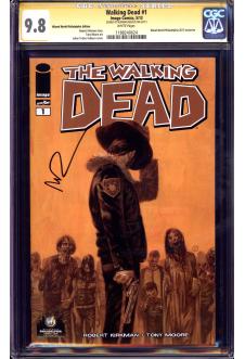 WALKING DEAD #1 CGC 9.8 WHITE PAGES front cover