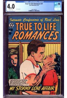 TRUE-TO-LIFE ROMANCES #21 CGC 4.0 OW PAGES front cover