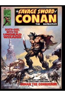 SAVAGE SWORD OF CONAN #10 8.5 front cover