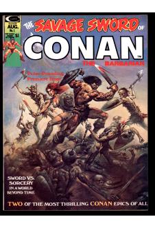 SAVAGE SWORD OF CONAN #1 7.5 front cover