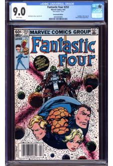 FANTASTIC FOUR #253 CGC 9.0 WHITE PAGES MARK JEWELERS front cover