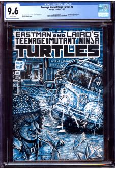 TEENAGE MUTANT NINJA TURTLES #3 CGC 9.6 WHITE PAGES front cover