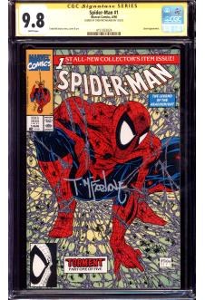 SPIDER-MAN #1 CGC 9.8 WHITE PAGES front cover
