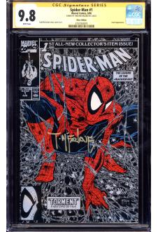 SPIDER-MAN #1 CGC 9.8 WHITE PAGES front cover