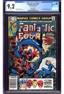 FANTASTIC FOUR #242 CGC 9.2 WHITE PAGES MARK JEWELERS front cover