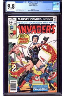 INVADERS #17 CGC 9.8 WHITE PAGES front cover