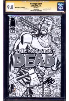 WALKING DEAD #1 CGC 9.8 WHITE PAGES front cover