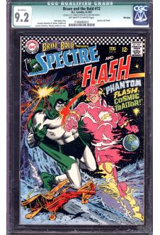 BRAVE AND THE BOLD #72 CGC 9.2 OW/WH PAGES Q front cover