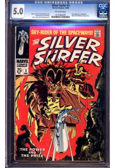 SILVER SURFER #3 CGC 5.0 OW PAGES front cover