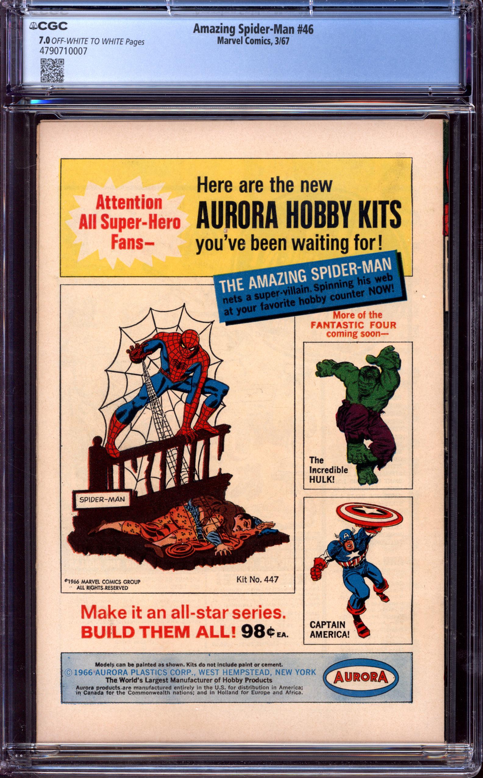AMAZING SPIDER-MAN Back Cover