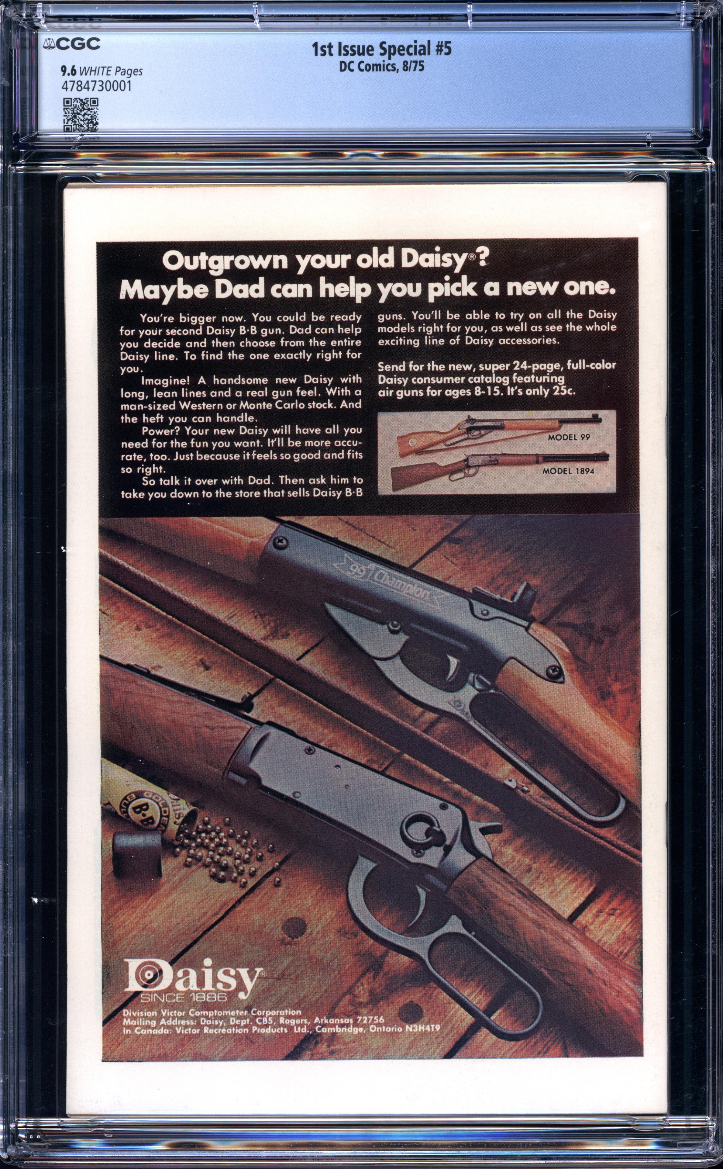 1ST ISSUE SPECIAL Back Cover