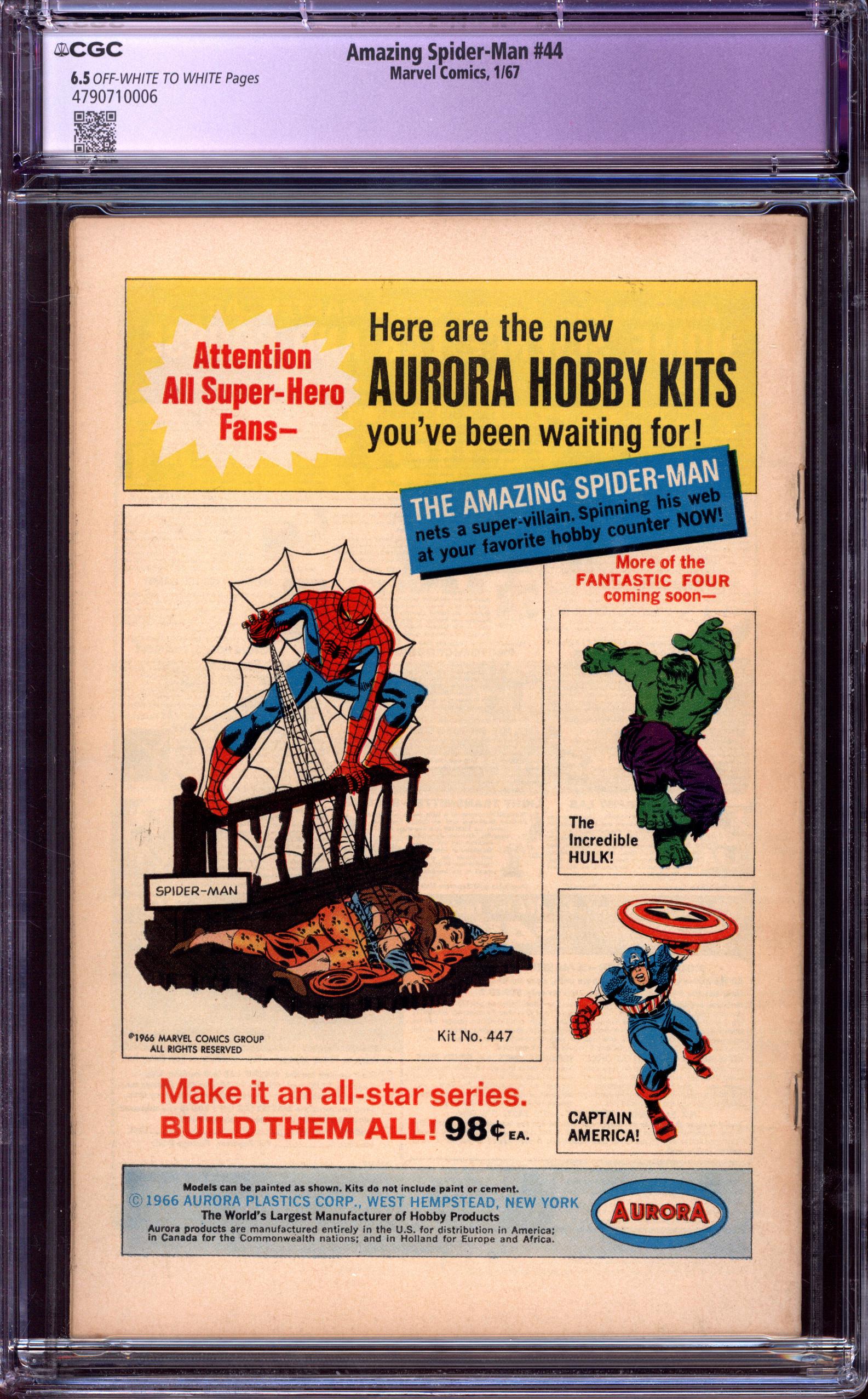 AMAZING SPIDER-MAN Back Cover