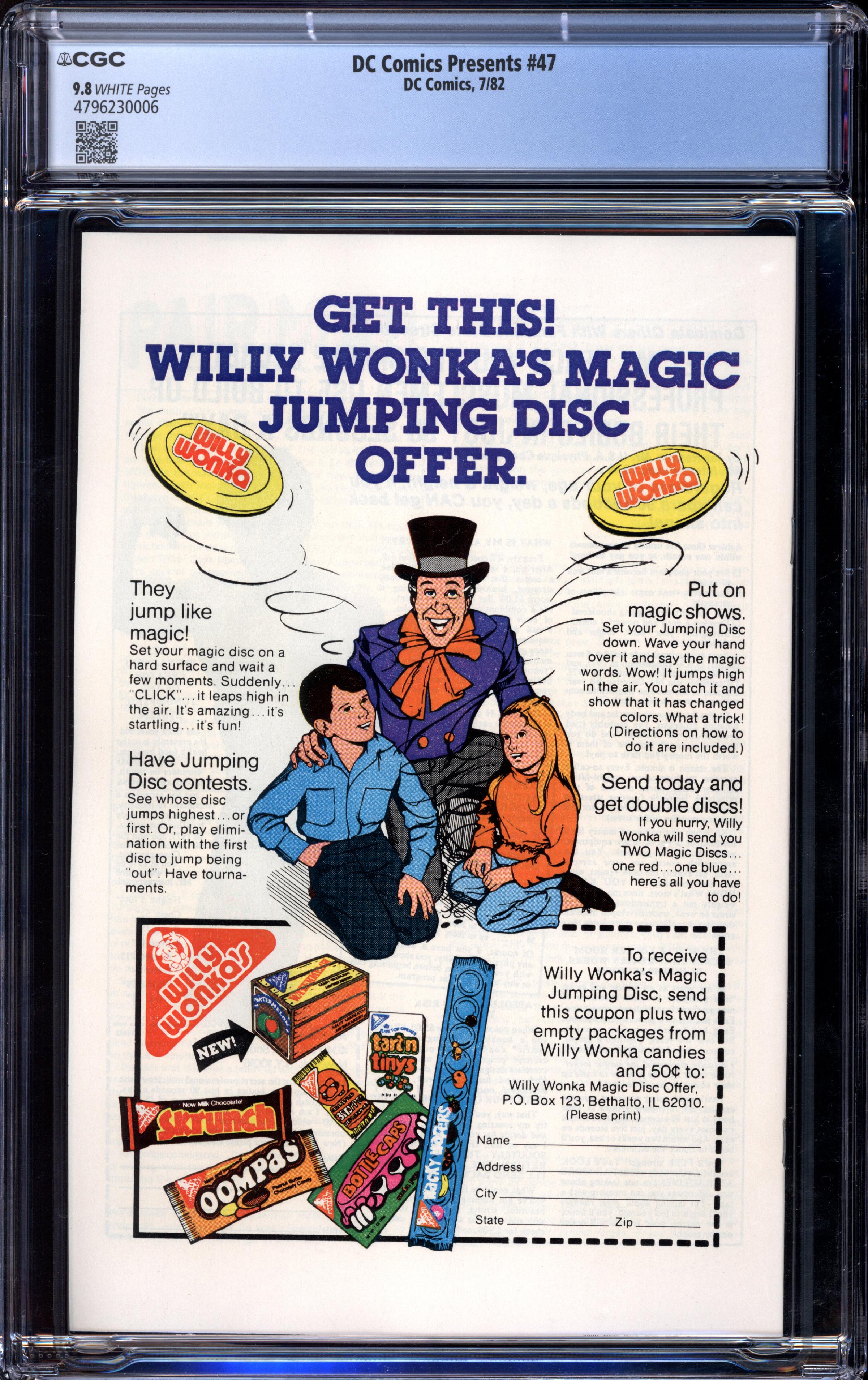 DC COMICS PRESENTS Back Cover