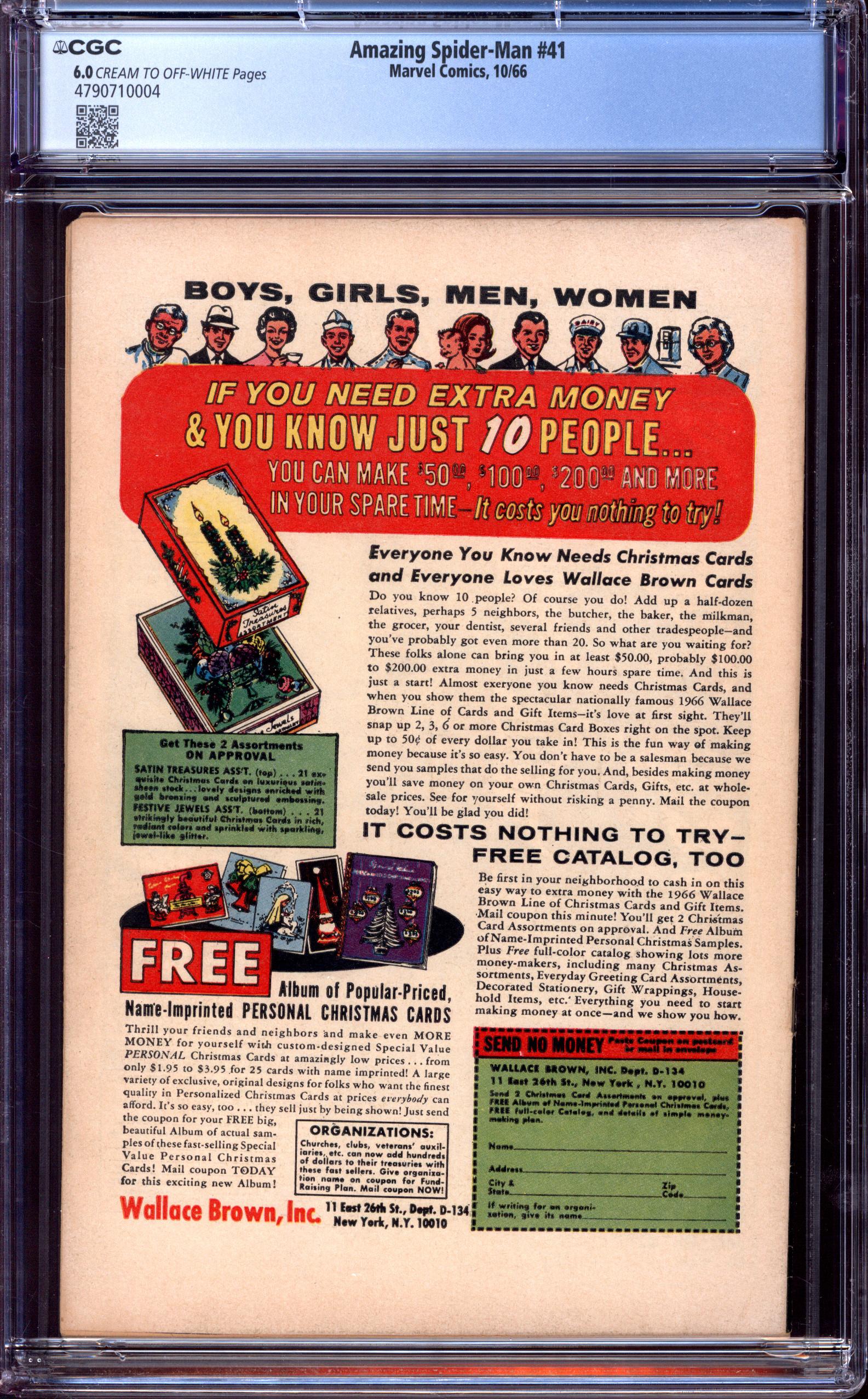 AMAZING SPIDER-MAN Back Cover