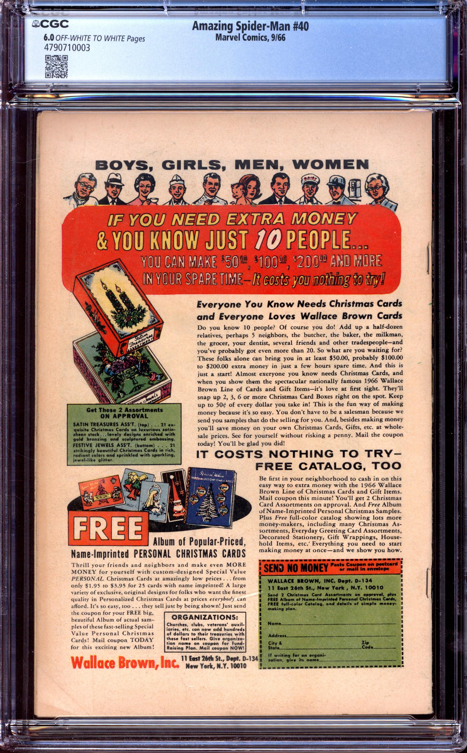 AMAZING SPIDER-MAN Back Cover