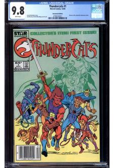 THUNDERCATS #1 CGC 9.8 WHITE PAGES front cover