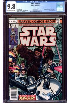 STAR WARS #3 CGC 9.8 OW/WH PAGES front cover