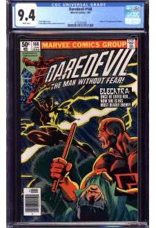 DAREDEVIL #168 CGC 9.4 WHITE PAGES front cover