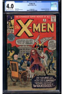 X-MEN #2 CGC 4.0 OW/WH PAGES front cover