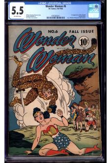 WONDER WOMAN #6 CGC 5.5 OW PAGES front cover