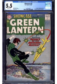 SHOWCASE #22 CGC 5.5 OW PAGES front cover