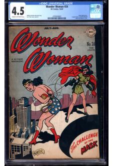 WONDER WOMAN #24 CGC 4.5 CR/OW PAGES front cover