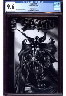 SPAWN #1 CGC 9.6 WHITE PAGES front cover