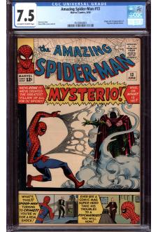 AMAZING SPIDER-MAN #13 CGC 7.5 OW/WH PAGES front cover