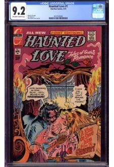 HAUNTED LOVE #1 CGC 9.2 OW/WH PAGES front cover