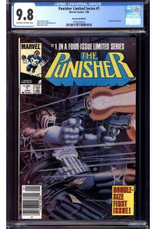 PUNISHER LIMITED SERIES #1 CGC 9.8 OW/WH PAGES front cover