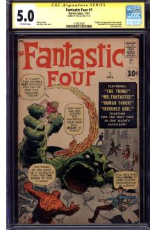 FANTASTIC FOUR #1 CGC 5.0 OW PAGES front cover