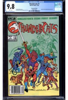 THUNDERCATS #1 CGC 9.8 WHITE PAGES front cover