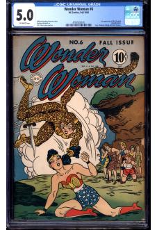 WONDER WOMAN #6 CGC 5.0 OW PAGES front cover