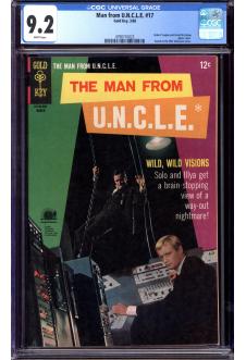THE MAN FROM UNCLE #17 CGC 9.2 WHITE PAGES front cover