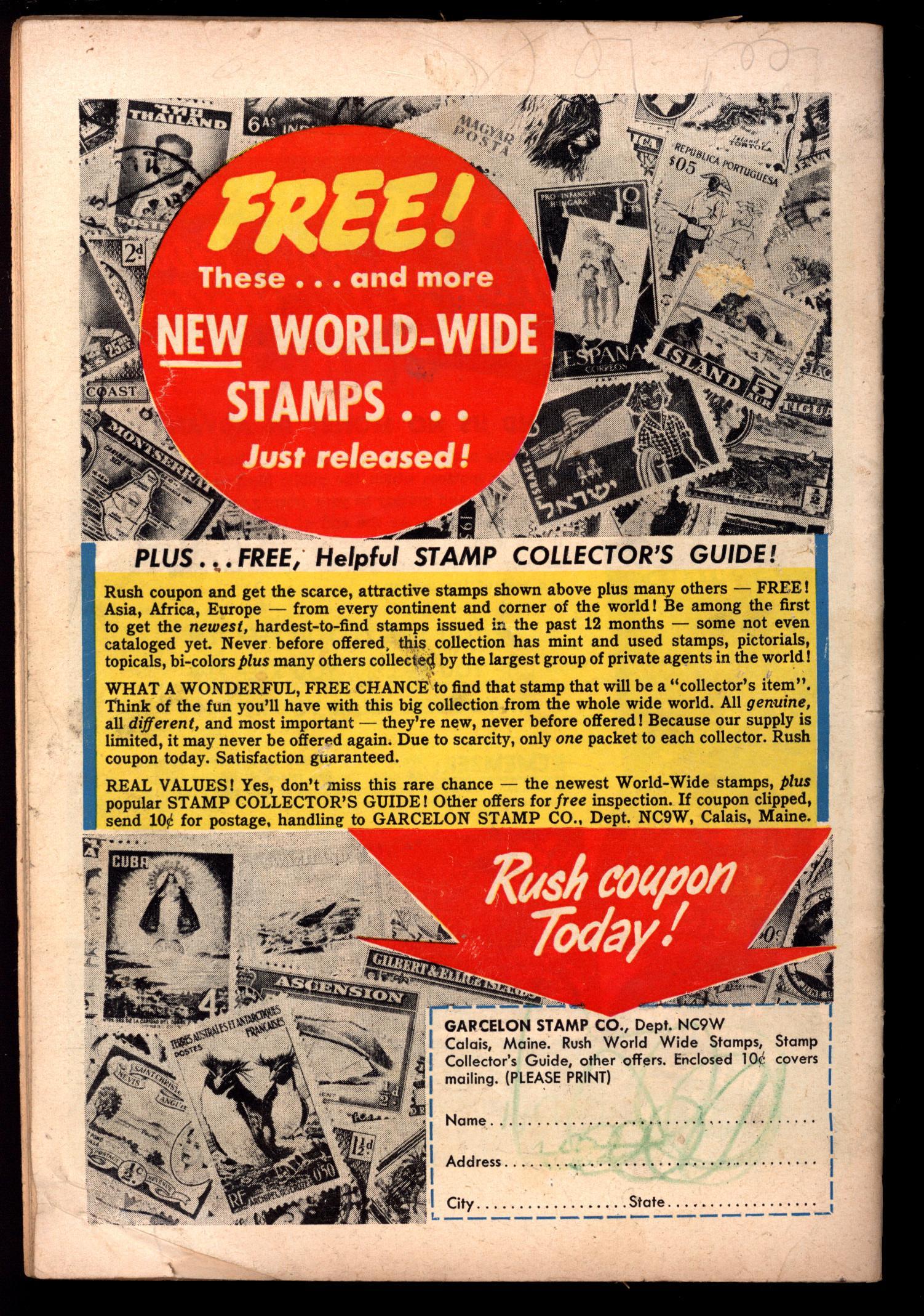 ACTION COMICS Back Cover