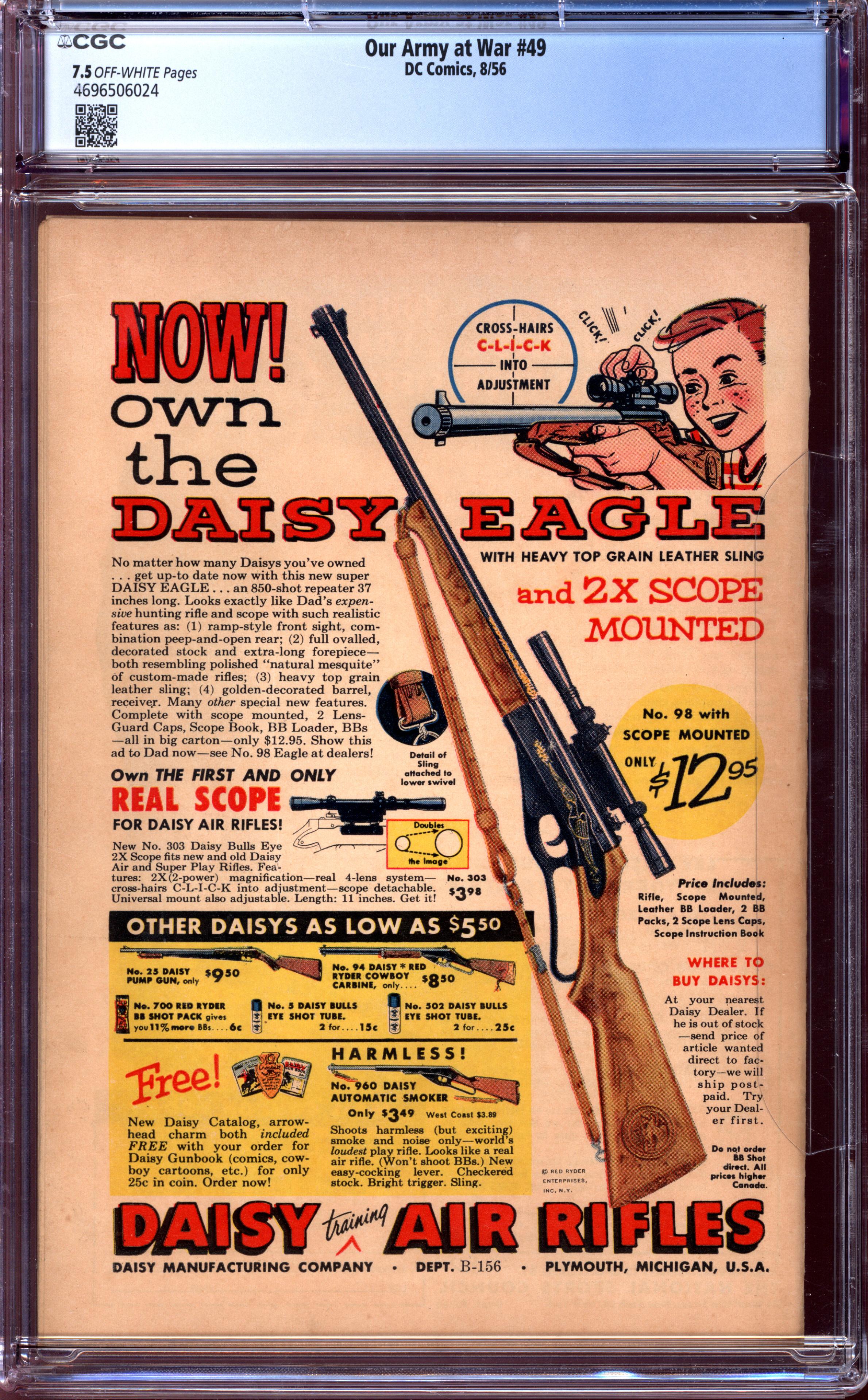 OUR ARMY AT WAR Back Cover