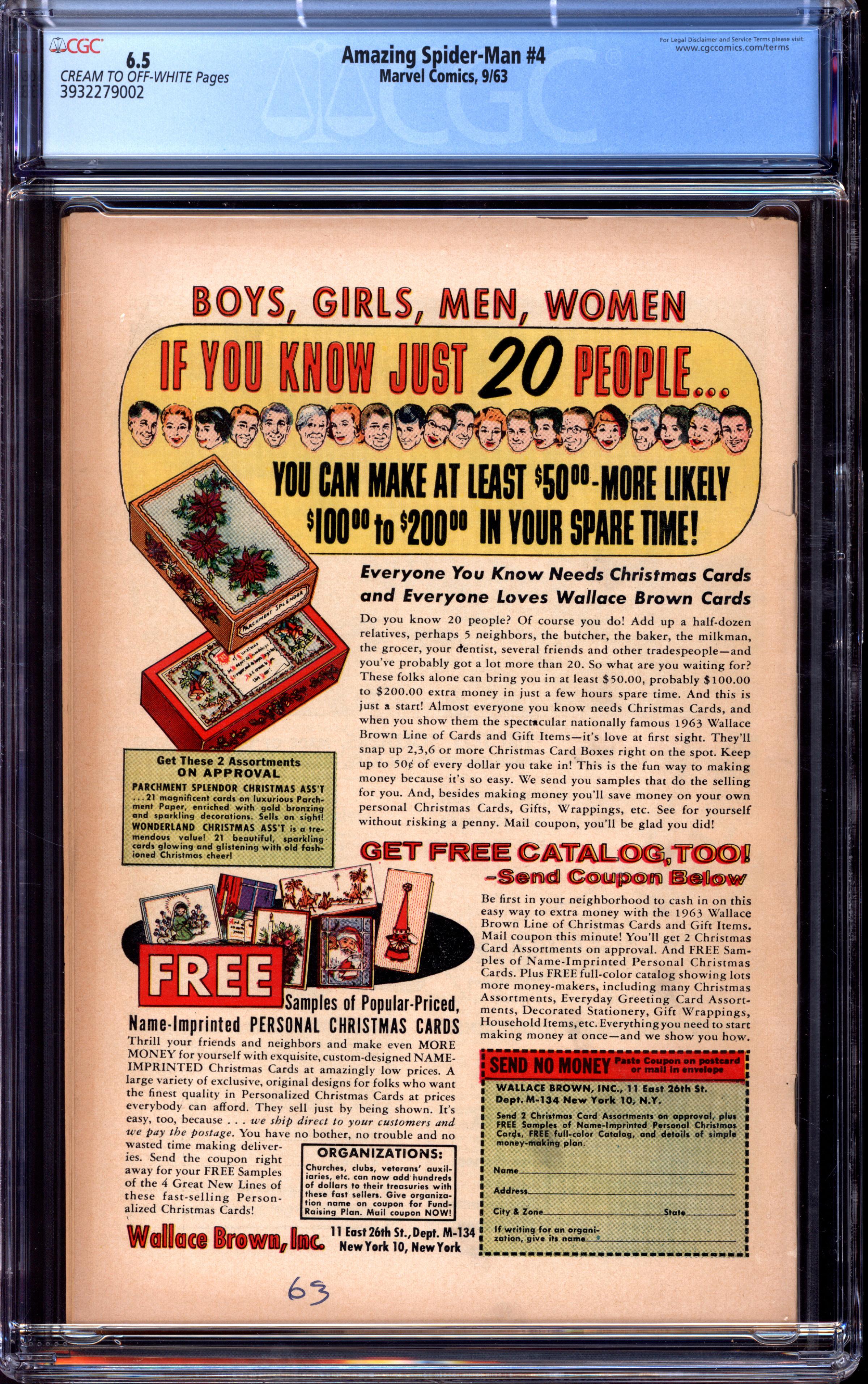 AMAZING SPIDER-MAN Back Cover