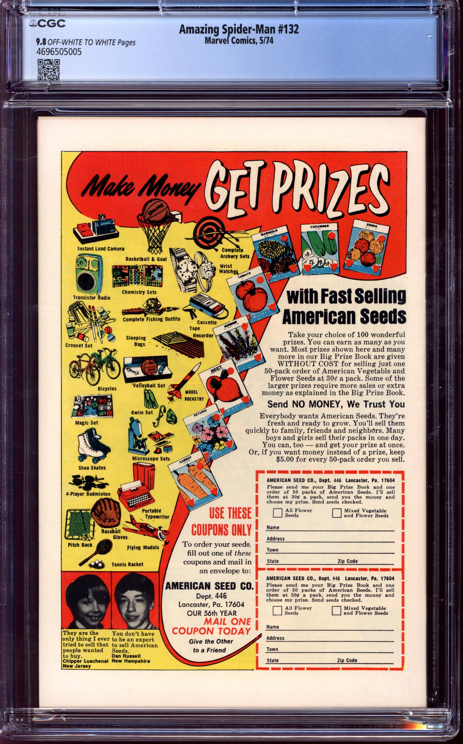 AMAZING SPIDER-MAN Back Cover