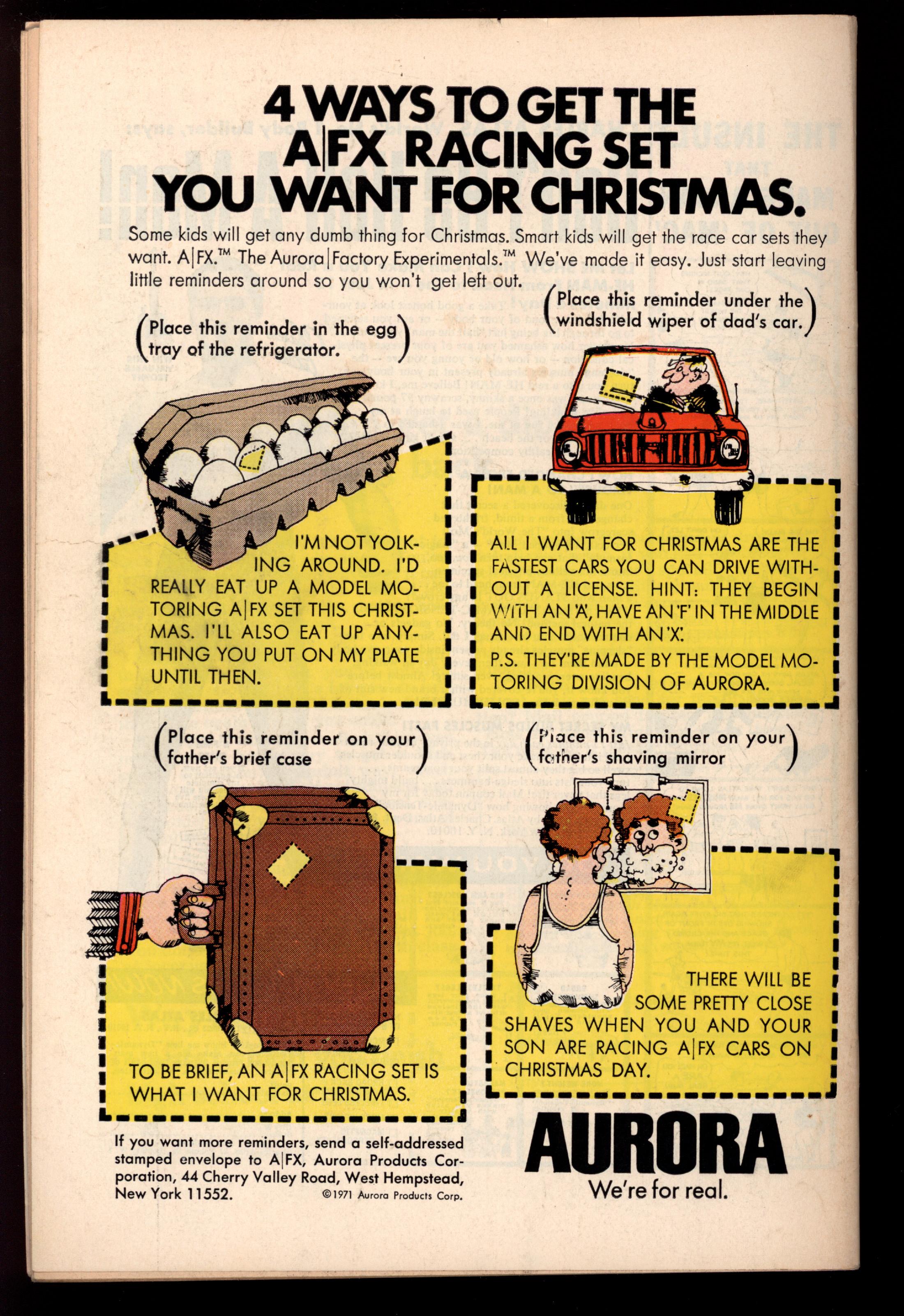ADVENTURE COMICS Back Cover