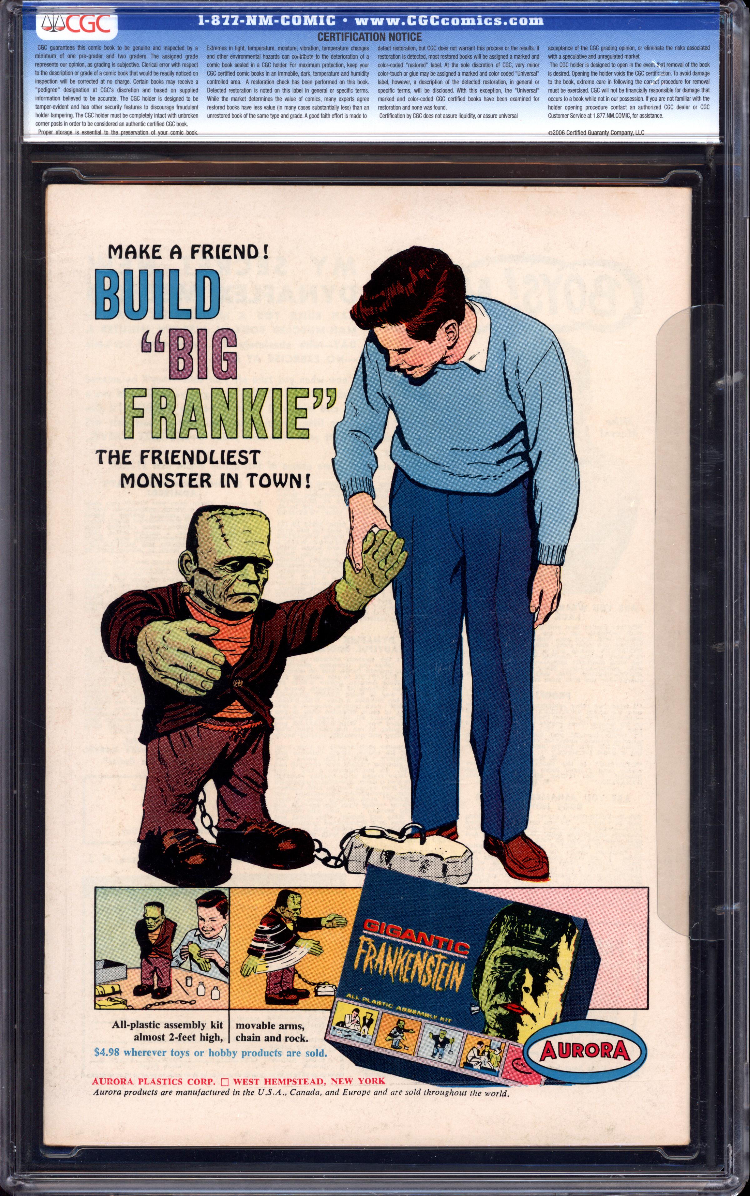 ACTION COMICS Back Cover