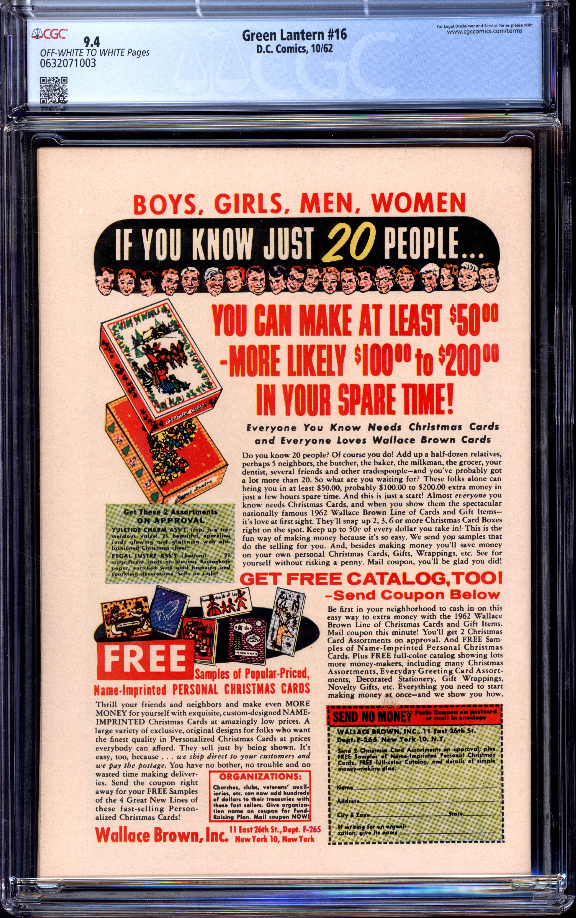 GREEN LANTERN Back Cover