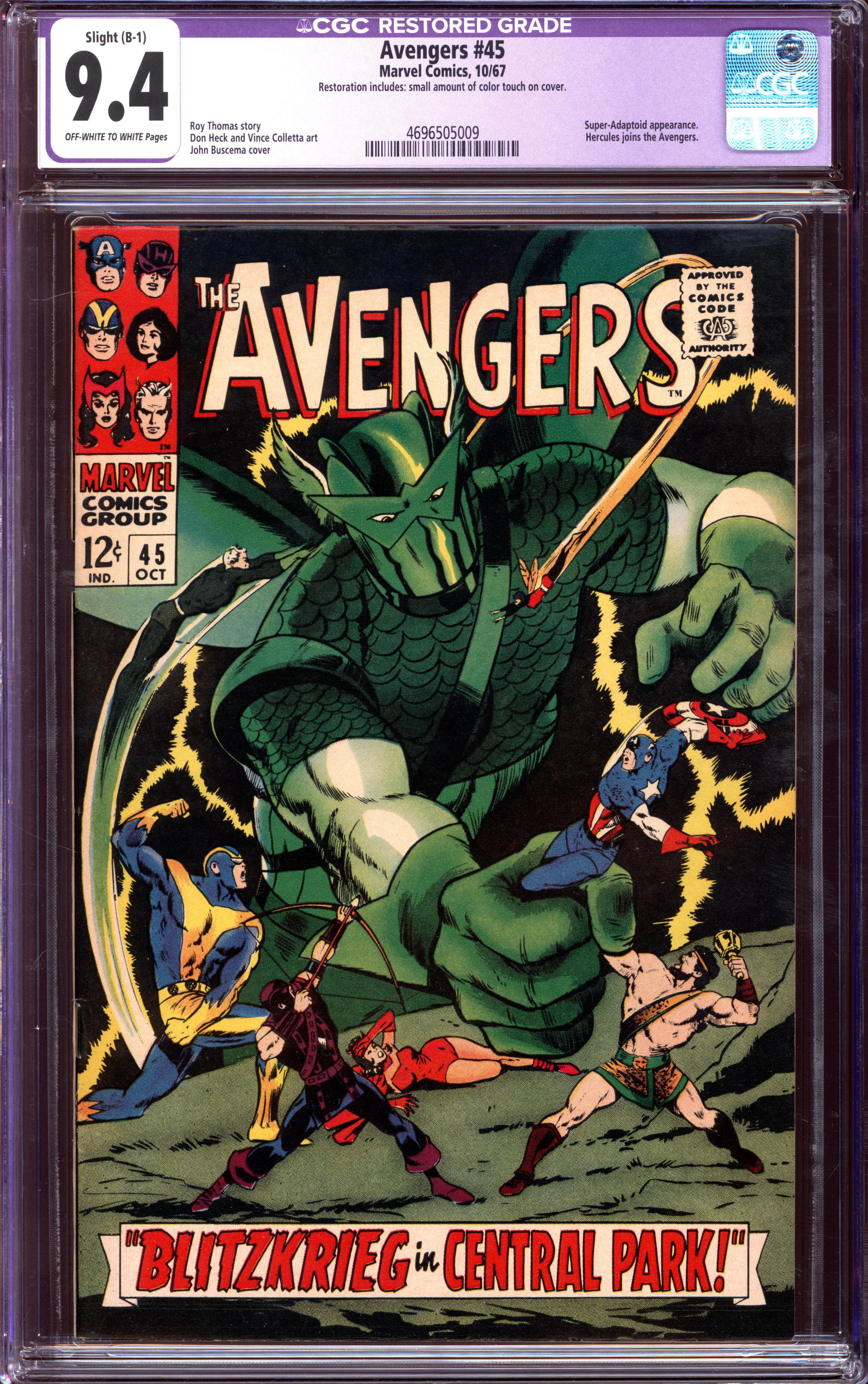 AVENGERS Front Cover