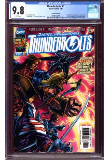 THUNDERBOLTS #1 CGC 9.8 WHITE PAGES front cover