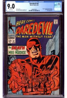 DAREDEVIL #41 CGC 9.0 WHITE PAGES front cover