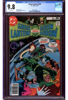 GREEN LANTERN #99 CGC 9.8 WHITE PAGES front cover