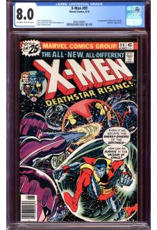 X-MEN #99 CGC 8.0 OW/WH PAGES front cover