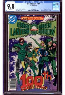 GREEN LANTERN #100 CGC 9.8 WHITE PAGES front cover