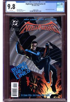 NIGHTWING LIMITED SERIES #2 CGC 9.8 WHITE PAGES front cover